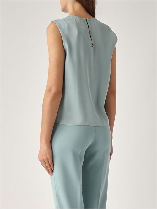 Top in raso lucido con pieghe TWINSET | TP2652/00485